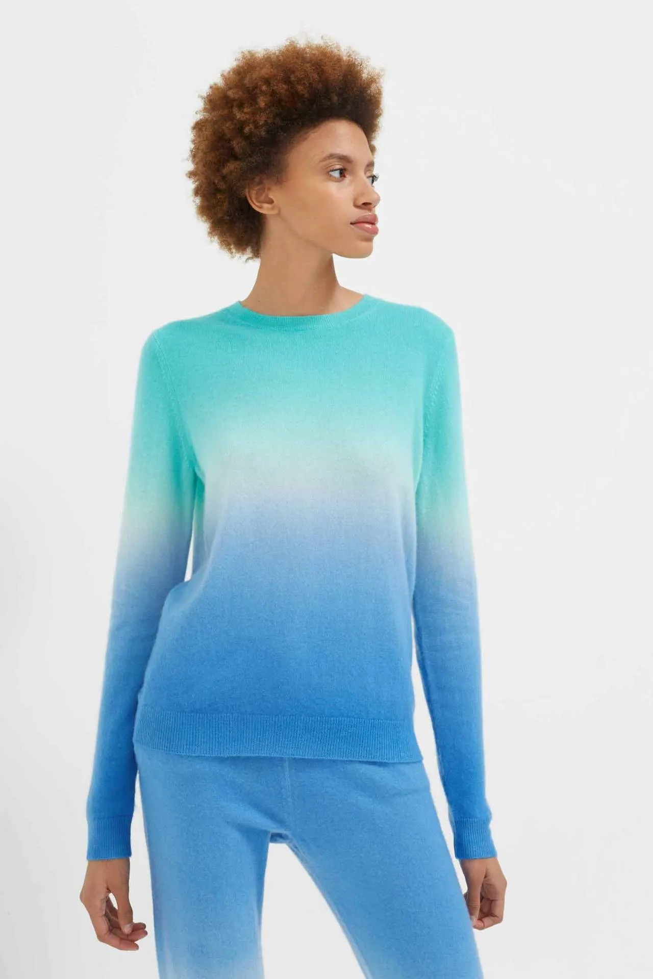 100% Cashmere Sweatshirt, Blue