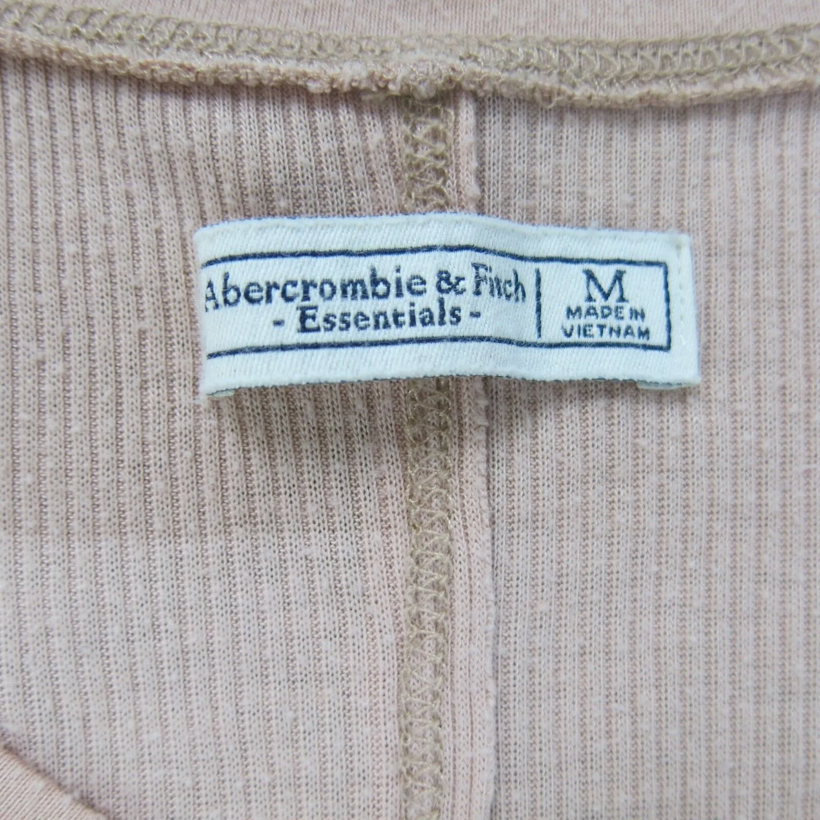 Abercrombie & Fitch Shirt Womens Medium Pink Long Sleeve Henley Neck Outdoors