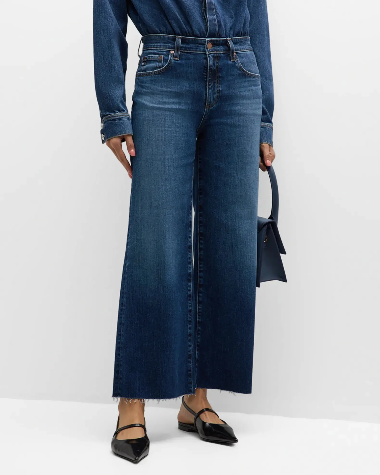 AG Denim Wide Leg Crop in Enigma