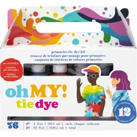 American Crafts Tie Dye Kit Primary 12Pk, 4oz