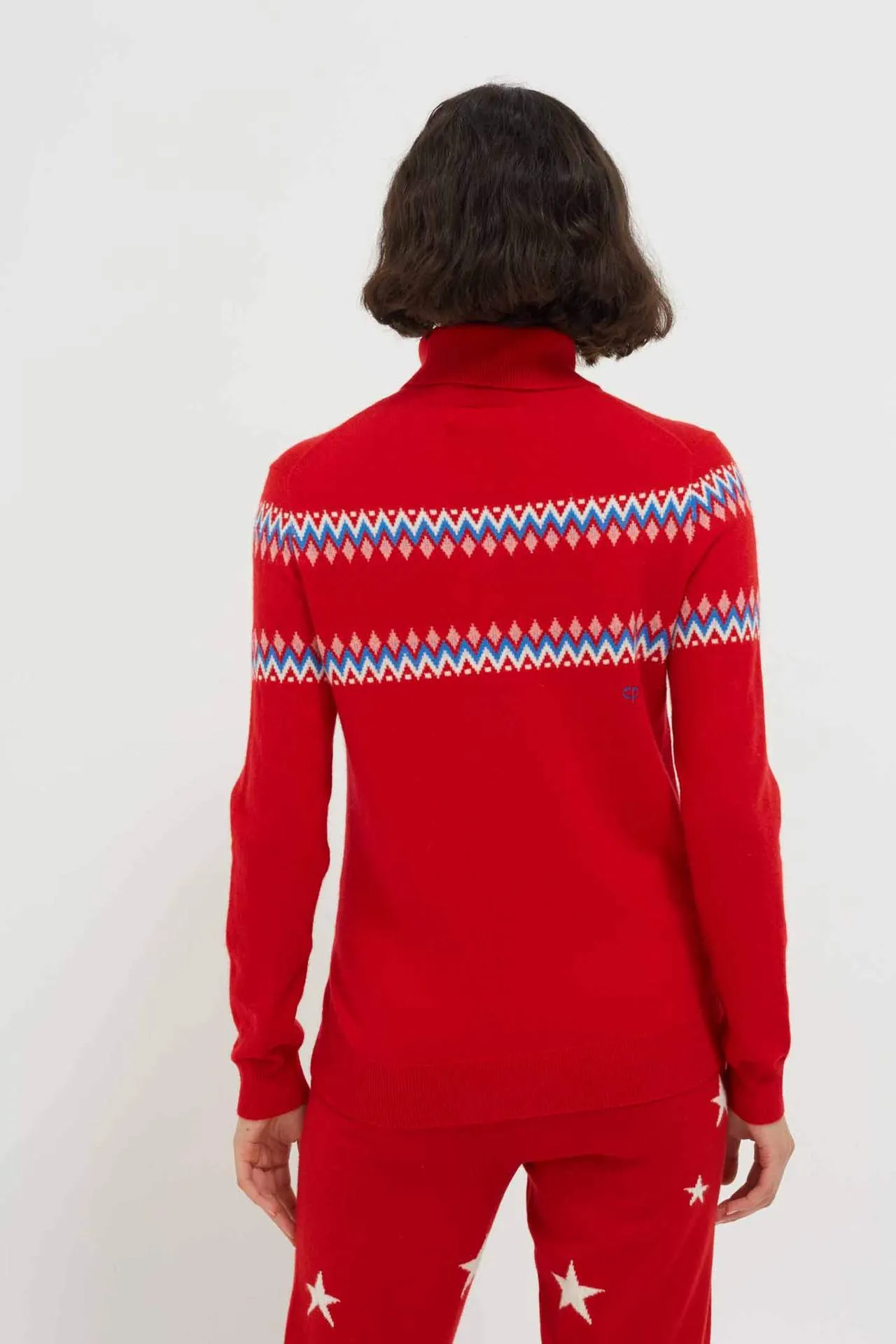 Apres Ski Fair Isle Sweater, Red/Multi