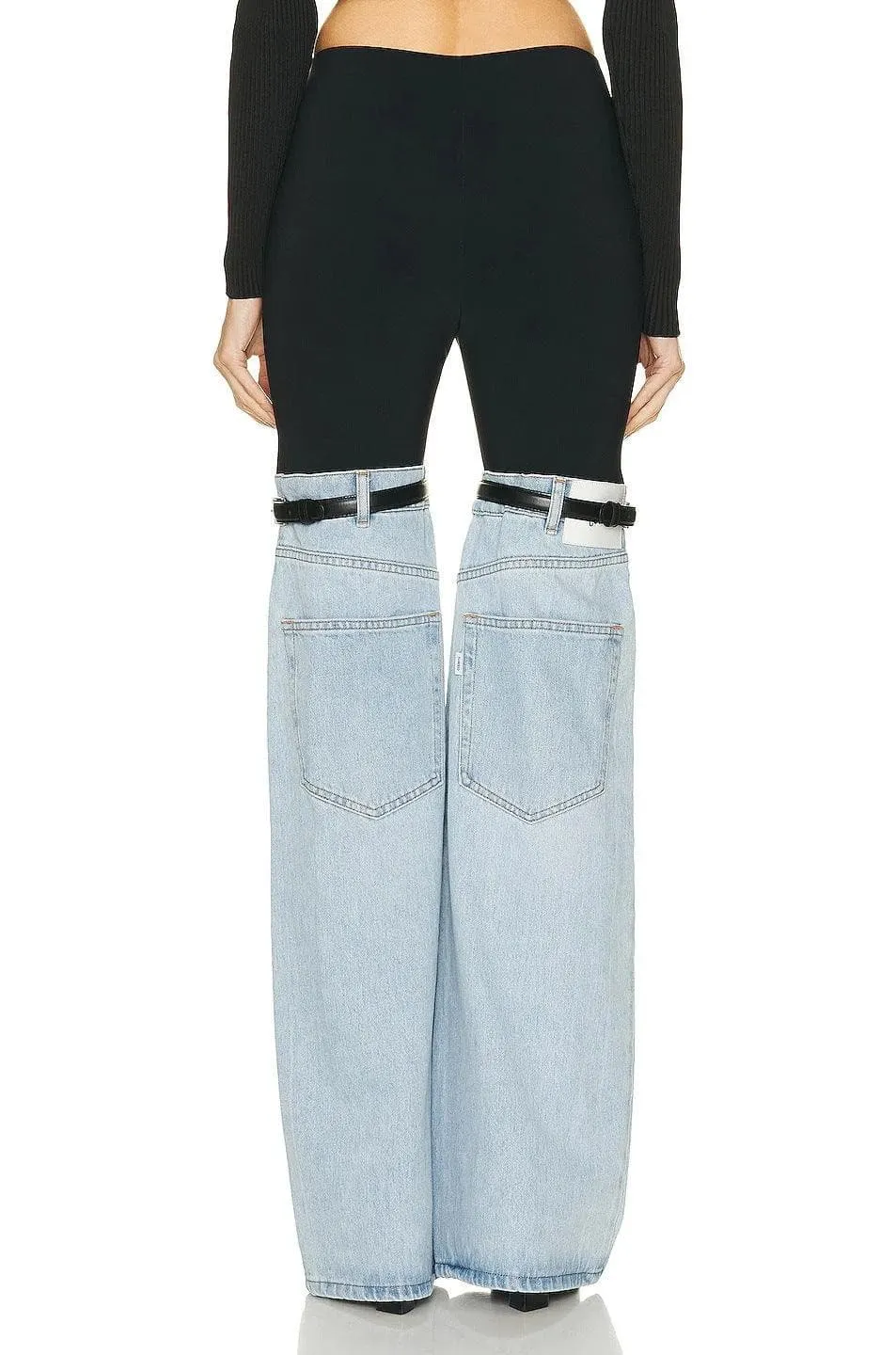 Bailey High Waist Irregular Denim Pants