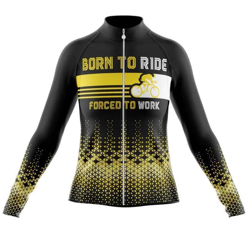 Born to ride, Force to work Thermal Club Jersey (V3)/(V4)