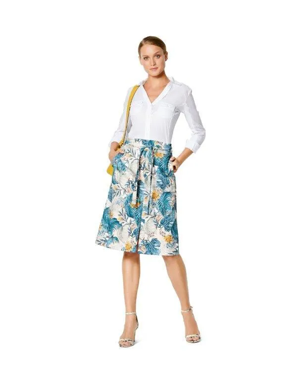 Burda Pattern 6235  Skirt with Yoke – 
Hip Yoke Pockets