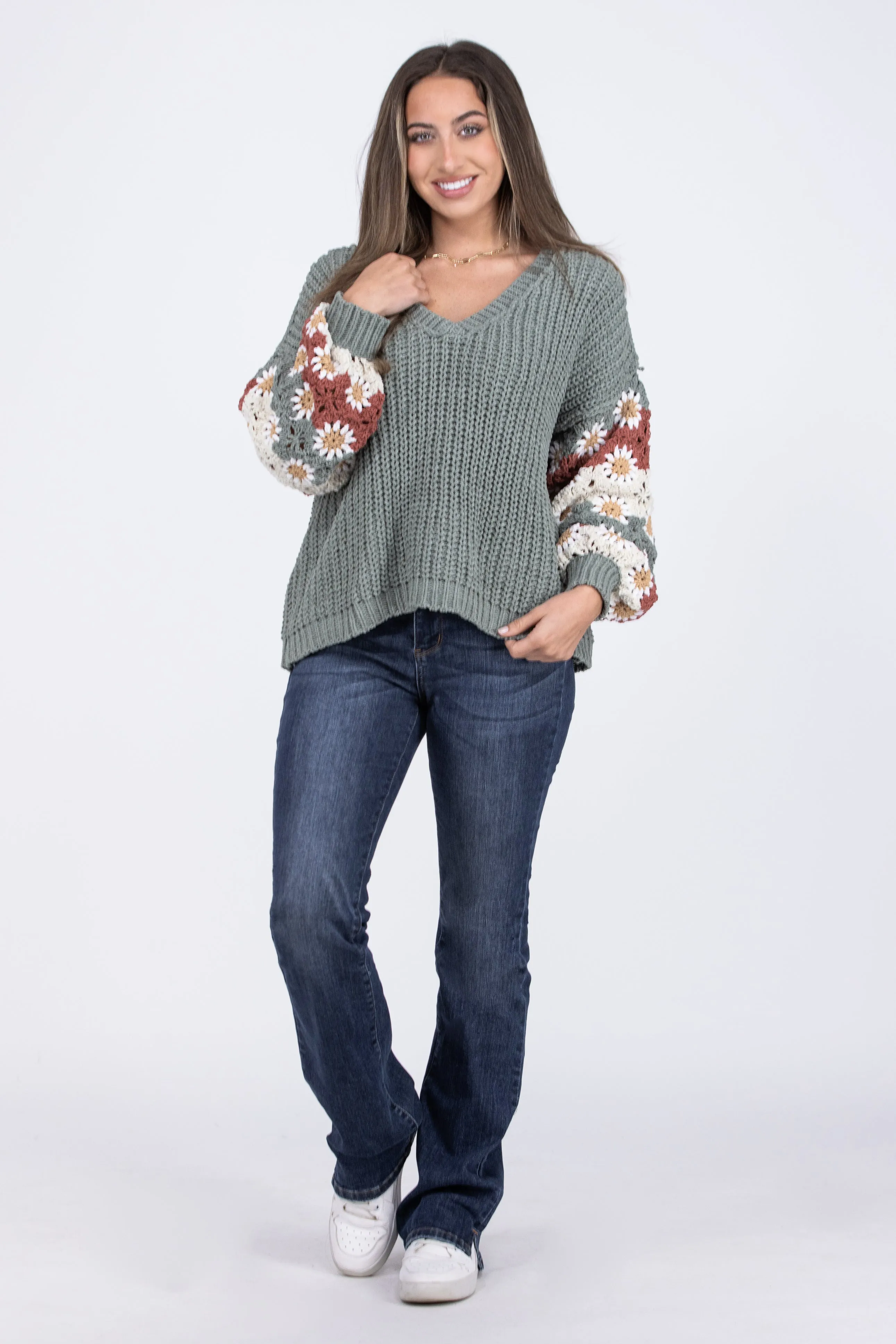 Cozy Flowers Sweater