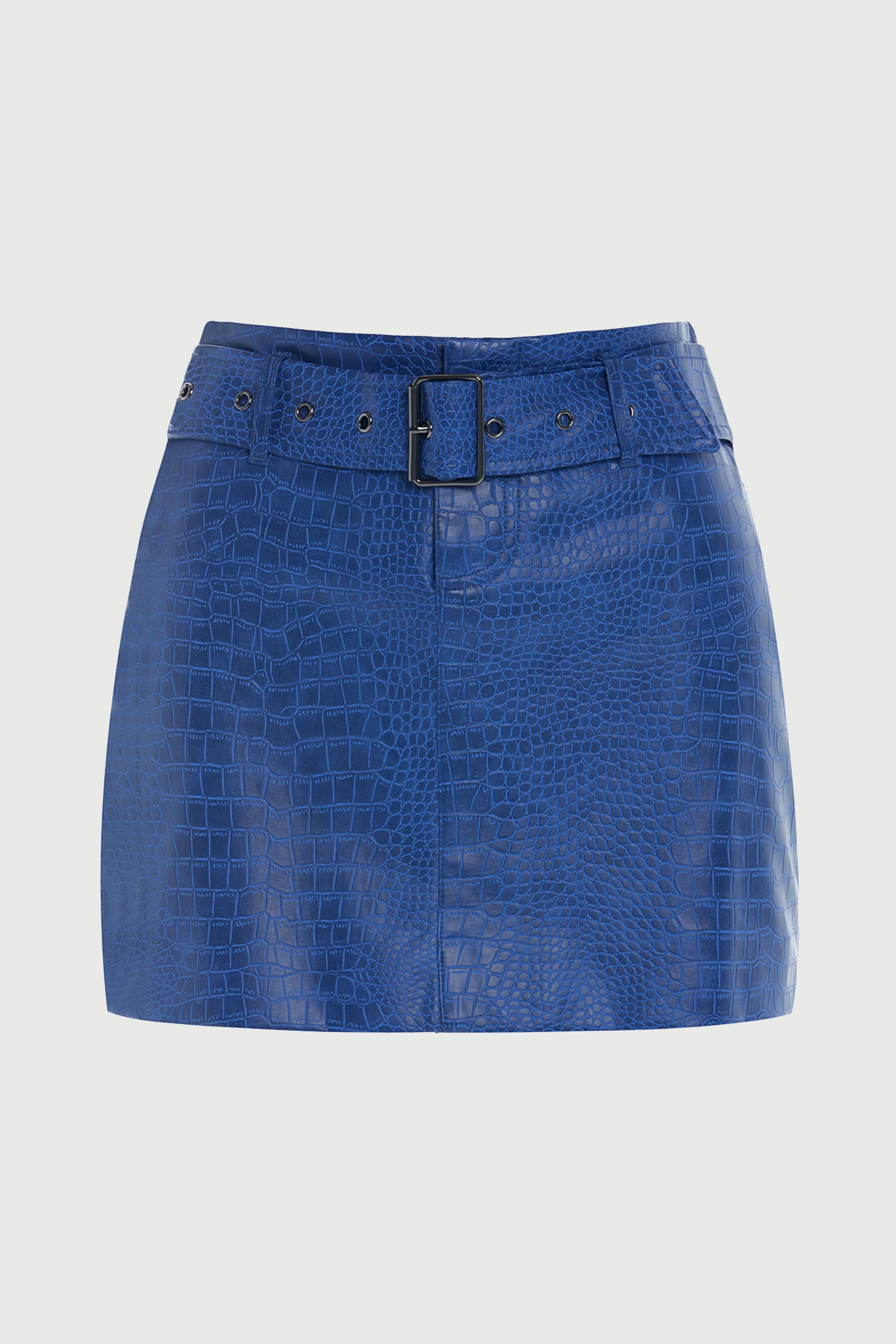 Croc Moto Mini Skirt