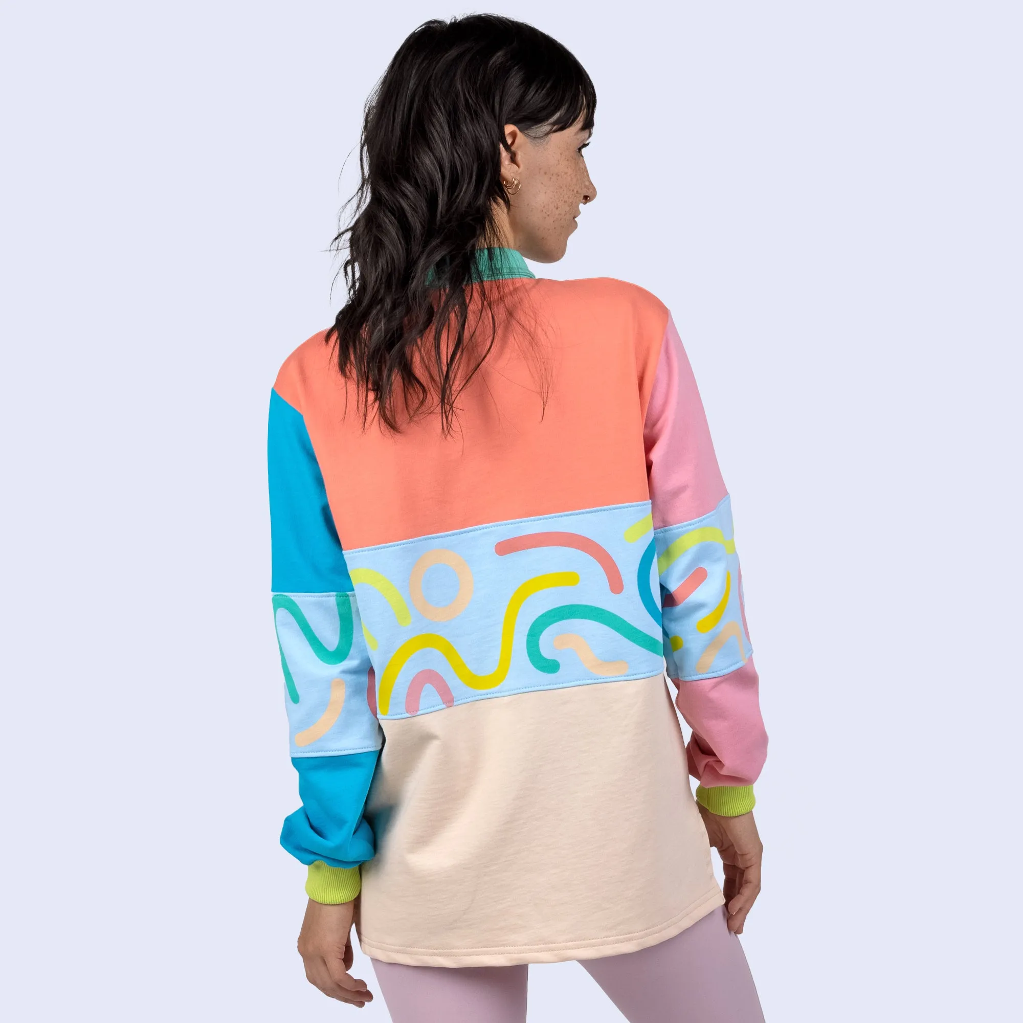 Doodle Lines Rugby Sweatshirt