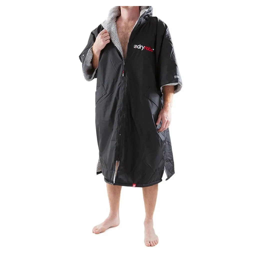 Dryrobe Advance Short Sleeve Changing Robe - Large - Black/Grey