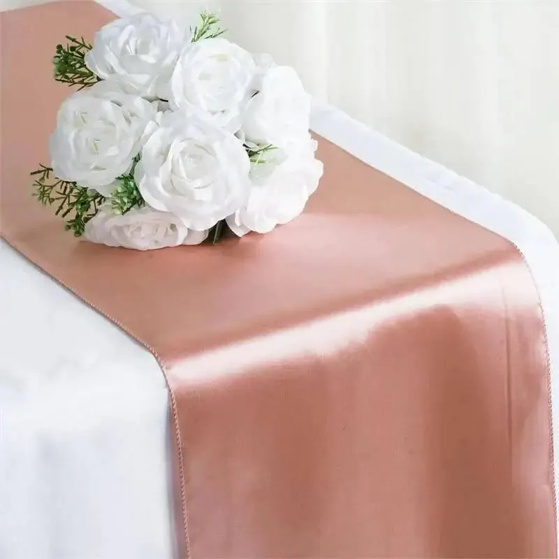 Dusty Rose Satin Table Runner 12" * 108"