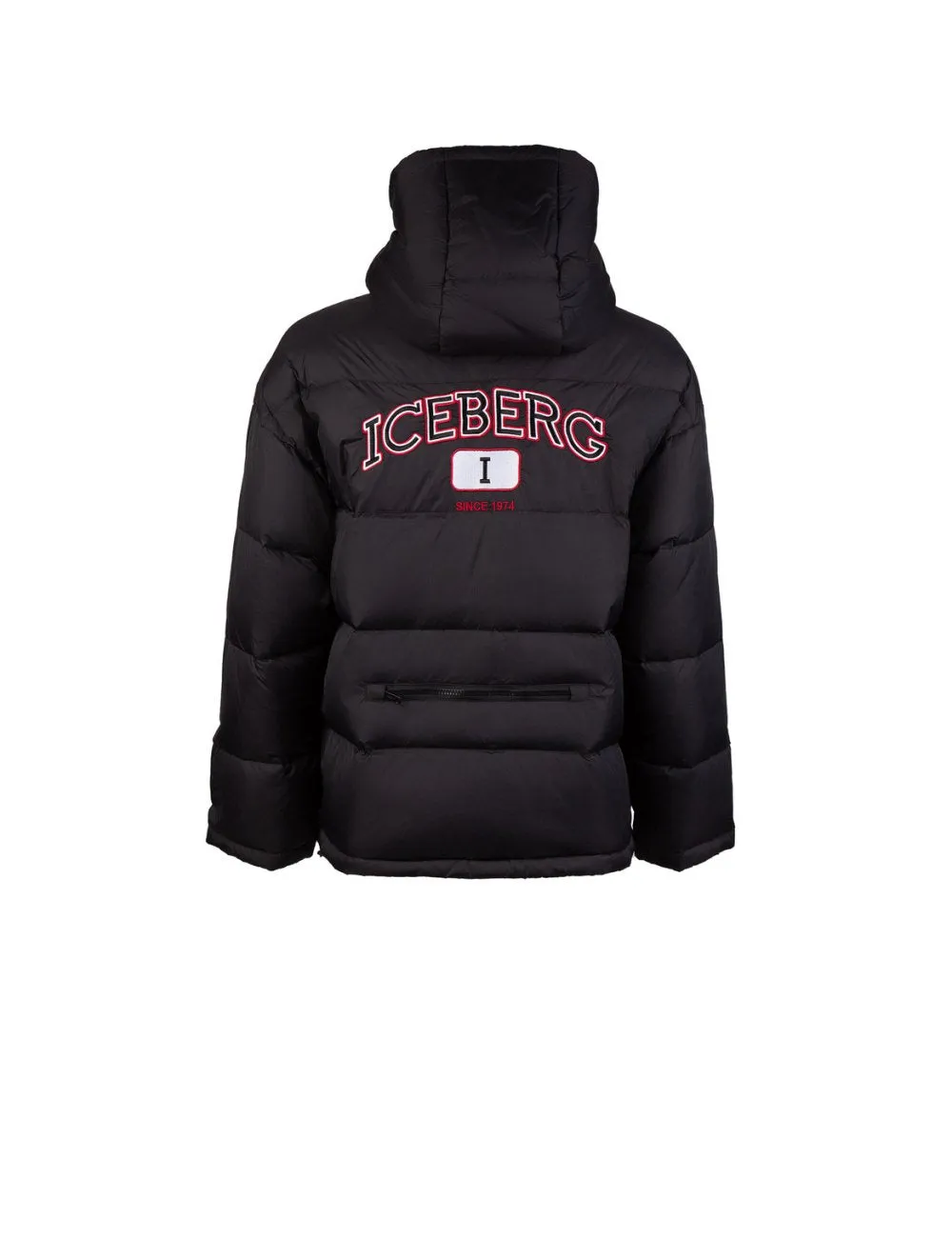 Embroidered Back Logo Puffer Jacket (Black) - I23J04064009000