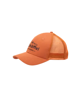 Fly Fishing Trucker Cap - Sunset Orange