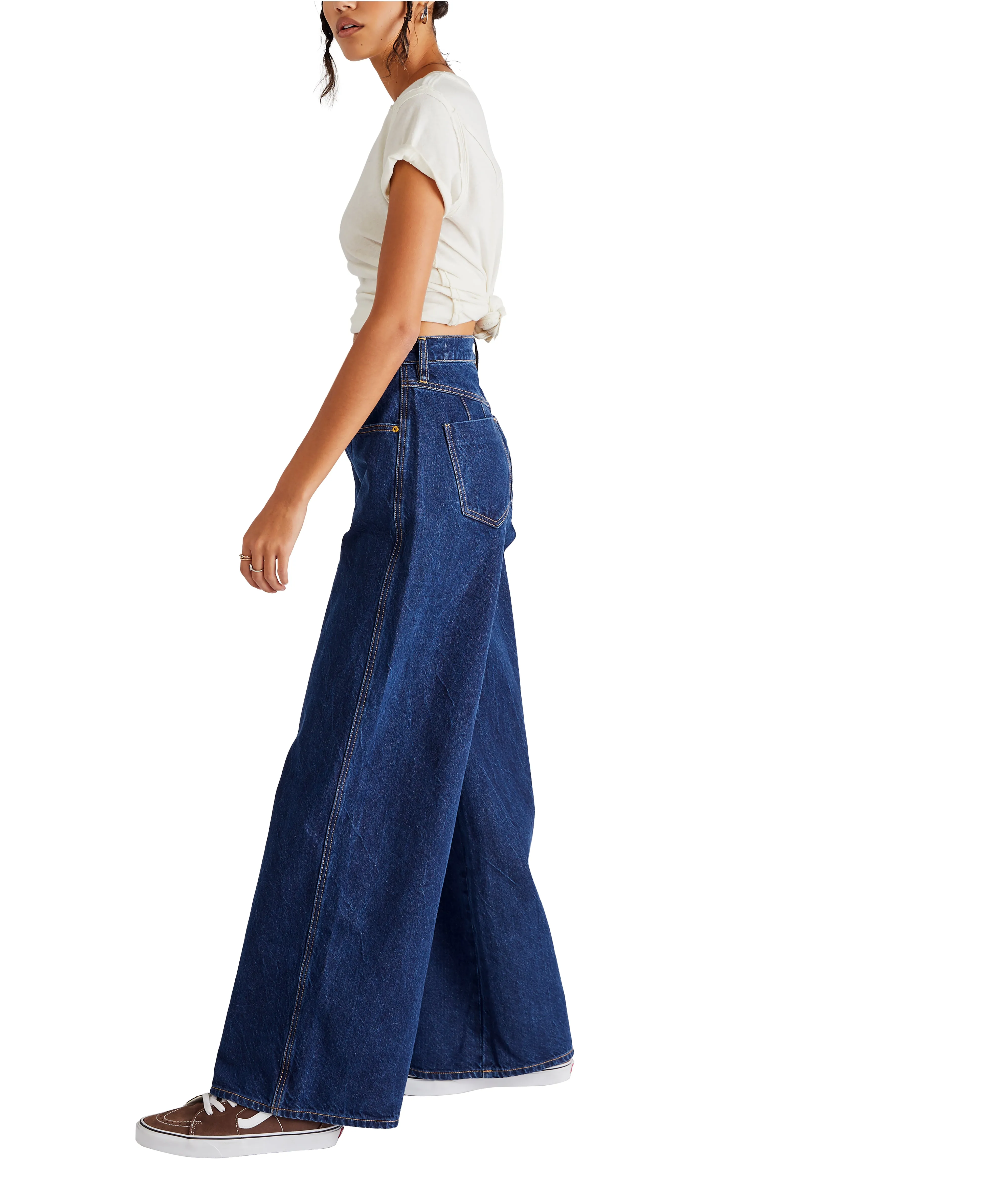 Free People Crvy Gia Wide Leg Jean