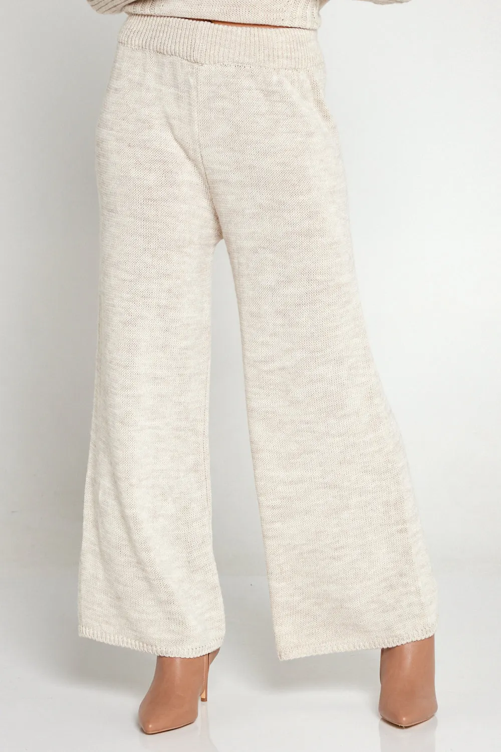 Hathaway Knit Jumper & Pant Set - Cream