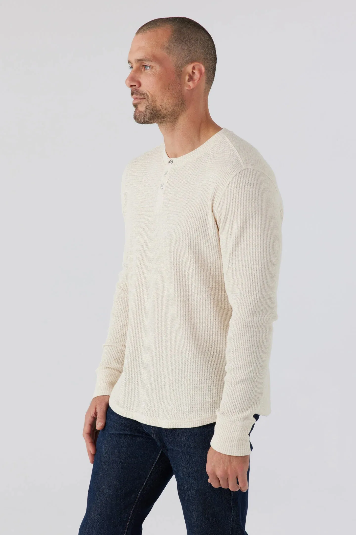 HT Oatmeal Elm Henley