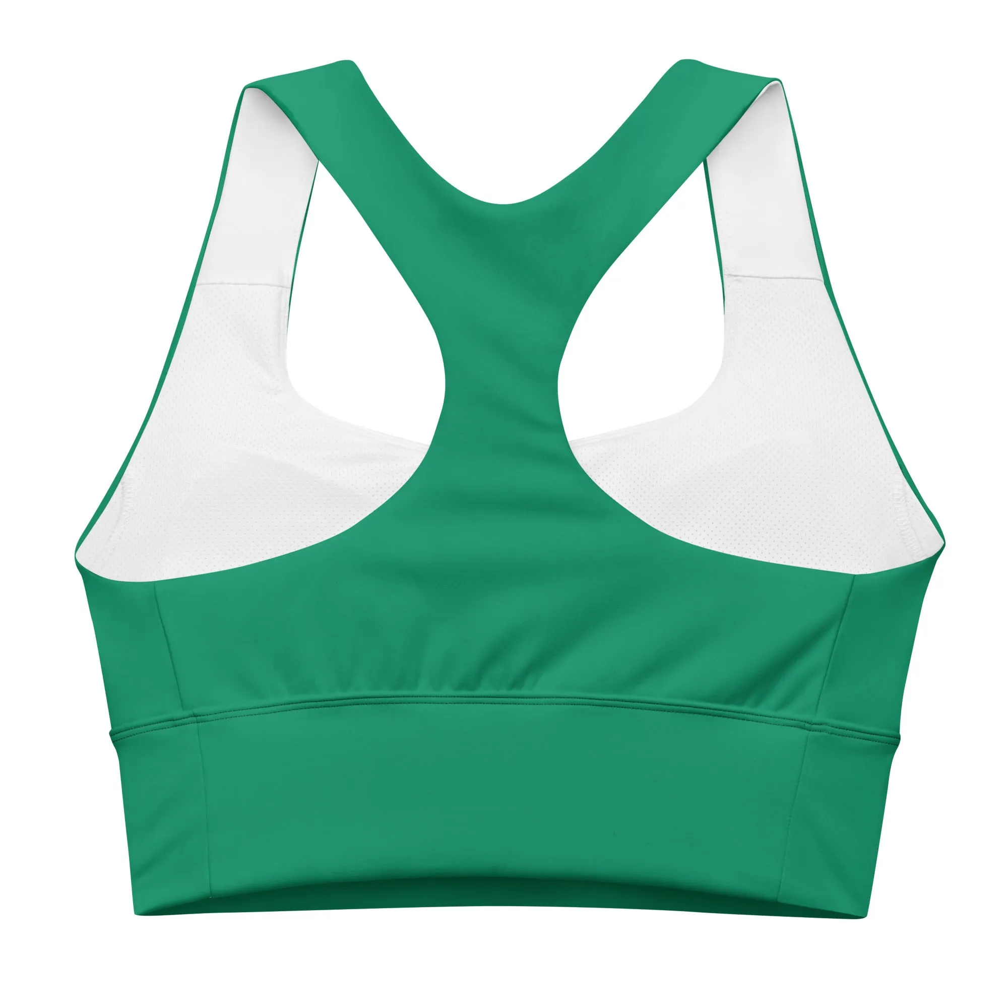 Longline Santa Green sports bra