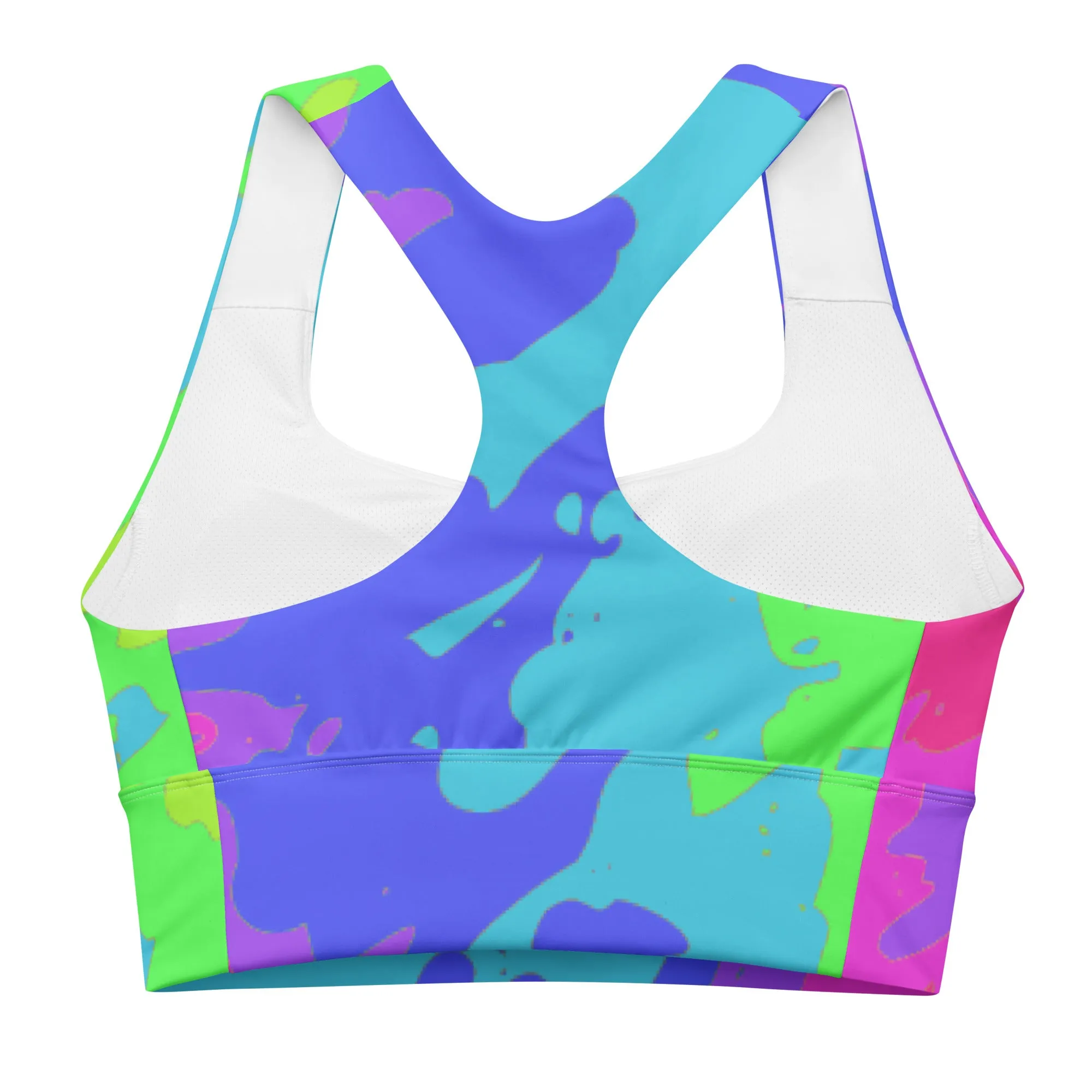 Longline Sports Bra Tie Dye