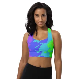 Longline Sports Bra Tie Dye