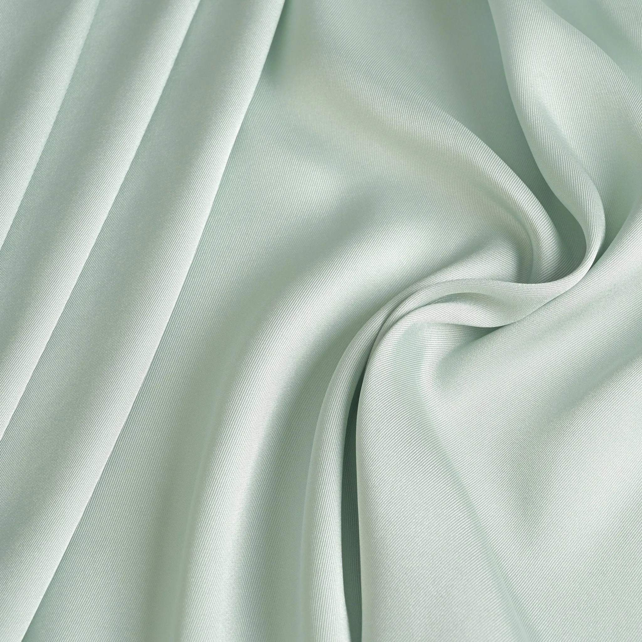 Mint Satin Twill Fabric 4255