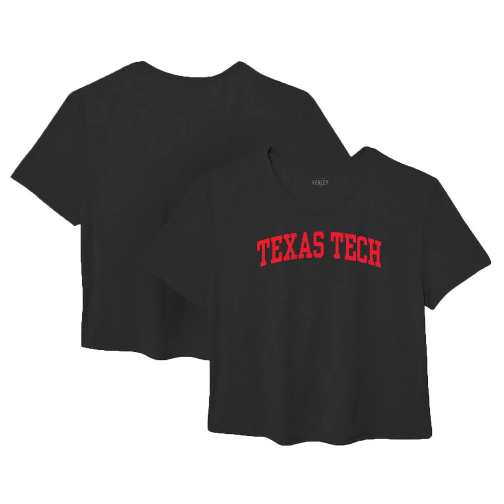 Official NCAA Texas Tech Red Raiders Womens Ideal Crop T-Shirt