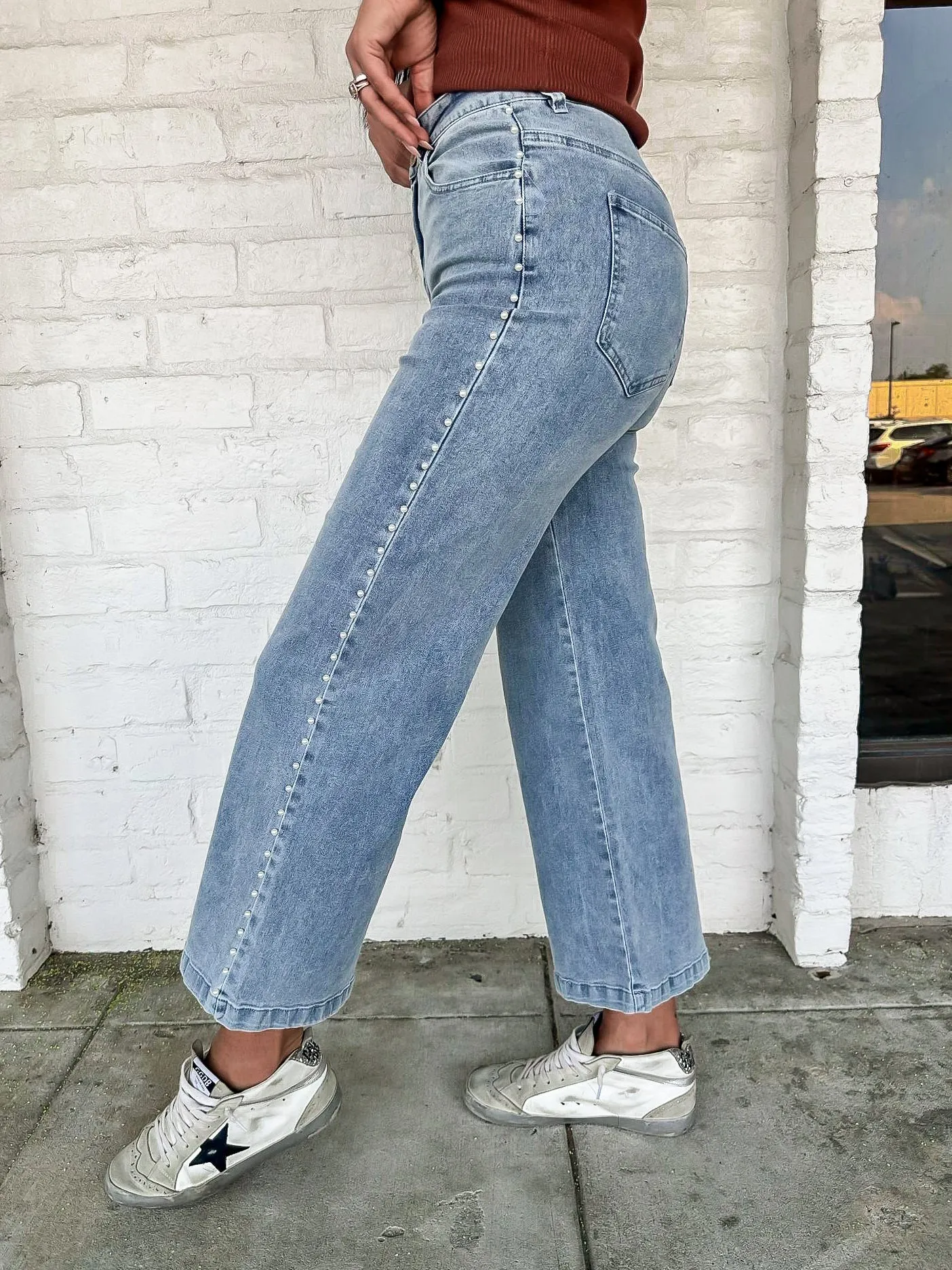 Pearl Denim Pants