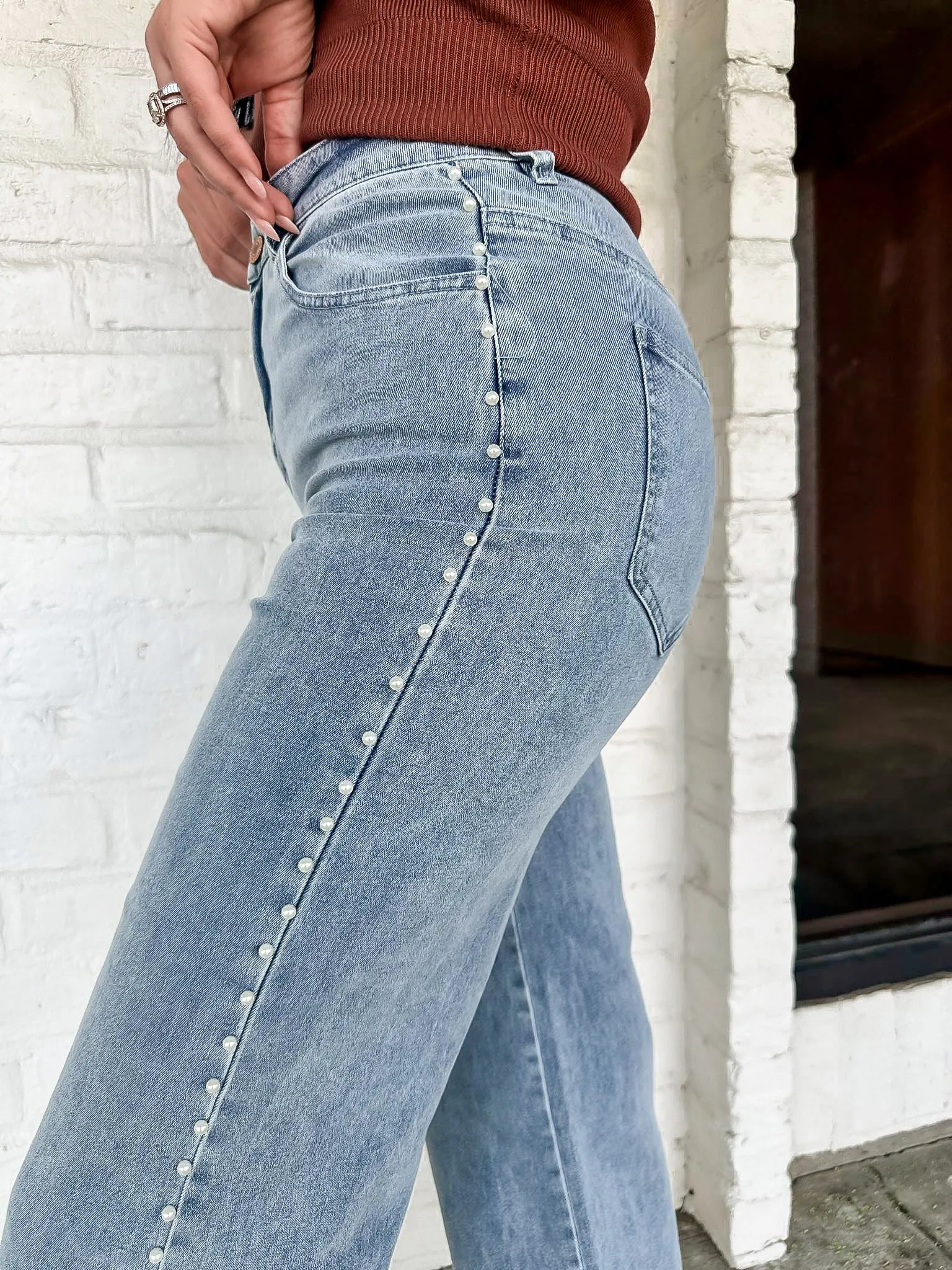 Pearl Denim Pants