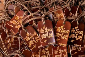 Personalized Luggage Tag Wedding Favors - Genuine Leather