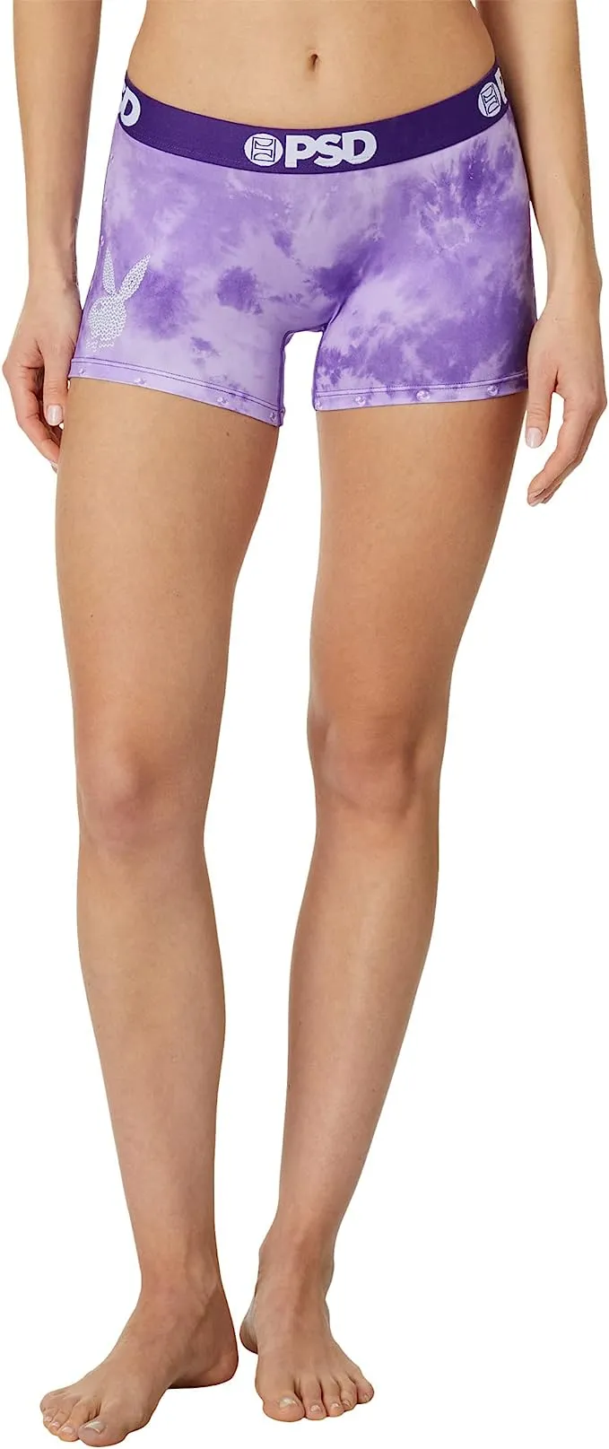 PSD Women's Bunny Y2K Purple Boy Shorts