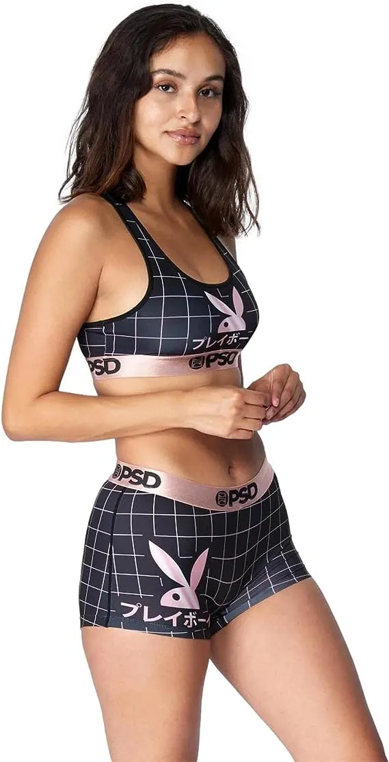 PSD Women's Rhd Kanji Grid Boy Shorts