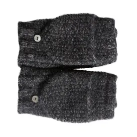 UGG Cashmere Flip Charcoal Heather Mittens - Women's