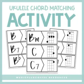 Ukulele Chord Matching Activity | Printable